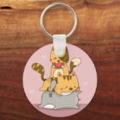 Cute Cats Sleutelhanger (Voorkant)