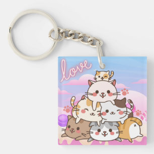 Cute Cats Sleutelhanger