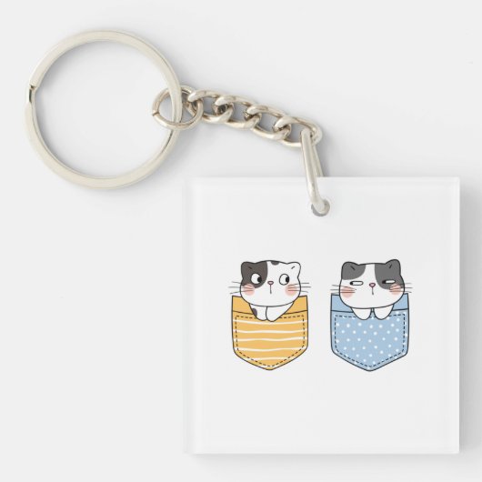 Cute Cats Sleutelhanger (Voorkant)