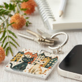 Cute Cats Sleutelhanger (Voorkant Rechts)