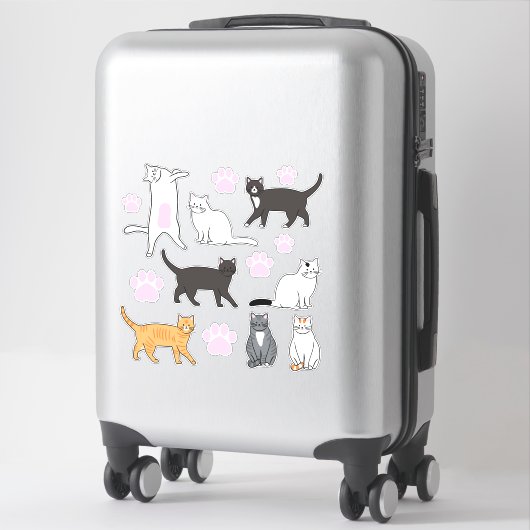 Cute Cats Sticker (Koffer)