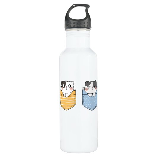 Cute Cats Waterfles (Voorkant)