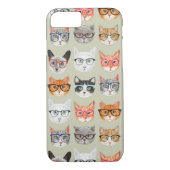 Cute Cats Wearing Glasses Pattern Case-Mate iPhone Case (Achterkant)