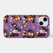 Cute Cavalier King Charles halloween motif (Verso Horizontal)