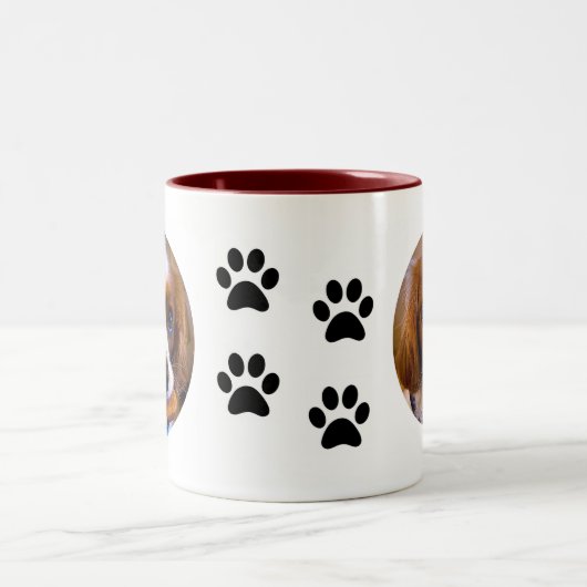 Cute Cavalier King Charles Spaniel Coffee Mug (Centre)