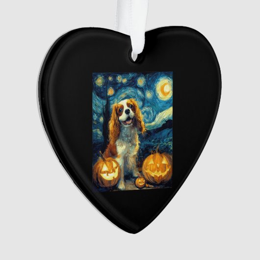 Cute Cavalier King Charles Spaniel Dog Halloween J (devant)
