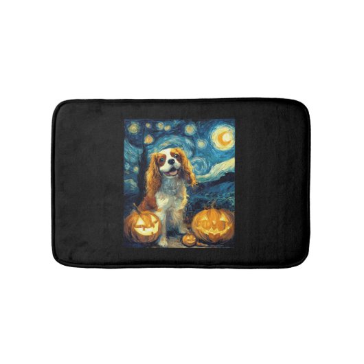 Cute Cavalier King Charles Spaniel Dog Halloween J Badmat (Voorkant)