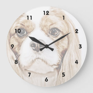 Cute Cavalier King Charles Spaniel Grote Klok