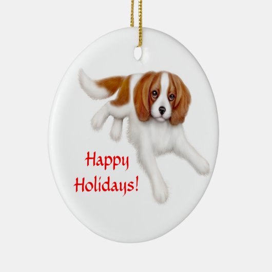 Cute Cavalier King Charles Spaniel Ornament (Rechts)