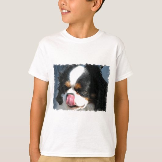 Cute Cavalier Spanial Dog Youth Sweatshirt (Voorkant)