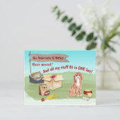 Cute Cavapoo Dog-speelgoed, onze nieuwe thuis    Briefkaart (Staand voorkant)