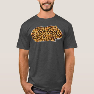 Cute Cavia Liefhebber Huisdier Dierenprint Luipaar T-shirt