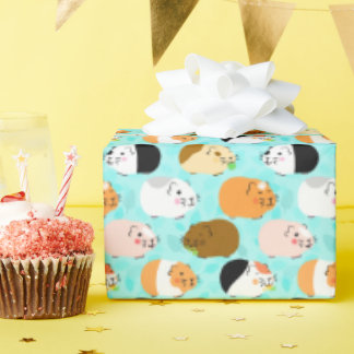 Cute Cavia Patroon Cadeaupapier