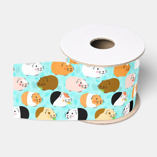 Cute Cavia Patroon Grosgrain Lint