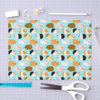 Cute Cavia Patroon Tissuepapier