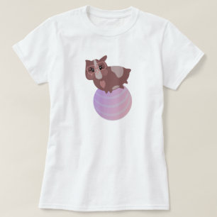 Cute Cavia's aan het Trainen T-shirt