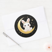 Cute Celestial Easter Bunny Sticker (Envelop)