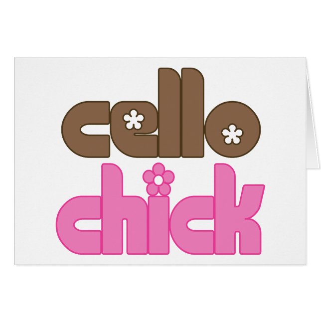 Cute Cello Chick (Voorkant Horizontaal)