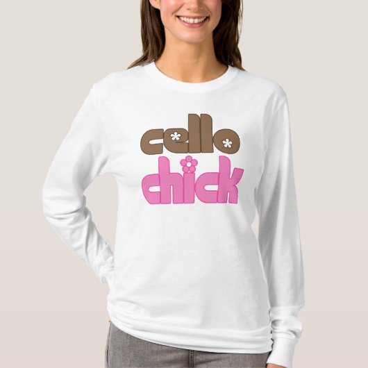 Cute Cello Chick T-shirt (Voorkant)