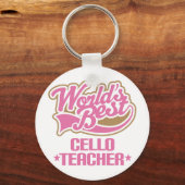 Cute Cello Teacher Gift Sleutelhanger (Voorkant)