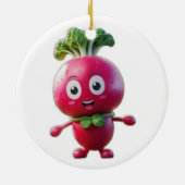 Cute Ceramic Circle Ornament (Achterkant)