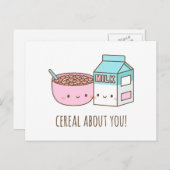 Cute Cerea over je Valentijnsdag Briefkaart (Voorkant / Achterkant)