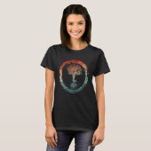 Cute Chakra Yogi Namaste & Meditation Om Mantra Ze T-shirt (Voorkant volledig)