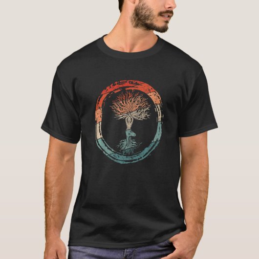 Cute Chakra Yogi Namaste & Meditation Om Mantra Ze T-shirt (Voorkant)