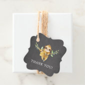 Cute Chalkboard Baby shower Favor Bedankjes Labels (In situ)