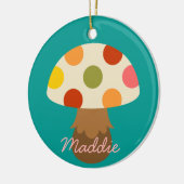 Cute champignons colorés ornement céramique (Gauche)