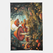 Cute champignons serviette de cuisine (Vertical)