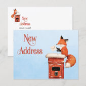 Cute Change of Address New Address Announcement Aankondigingskaart (Voorkant / Achterkant)