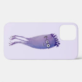 Cute Character Paars Nerdy Case-Mate iPhone Case (Achterkant (horizontaal))