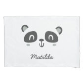 Cute character panda children's kussensloop (Voorkant-Links)