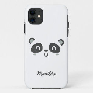 Cute character panda children's personalized iPhone 11 hoesje