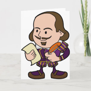 Cute character van William Shakespeare Kaart