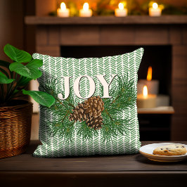Cute Charming Prettige feestdagen Joy Cabin Home D Kussen