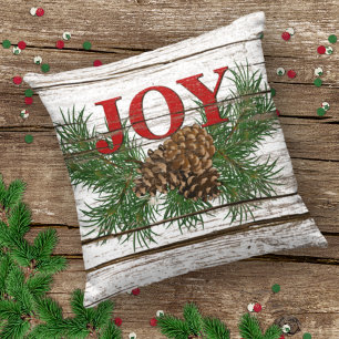 Cute Charming Prettige feestdagen Joy Cabin Porch Buitenkussen