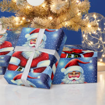 Cute Charming Retro  Santa Claus