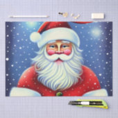 Cute Charming Retro  Santa Claus-ontkoppeling Tissuepapier (Craft)