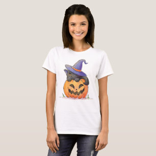 Cute Chat à l'Halloween Citrouille T-shirt