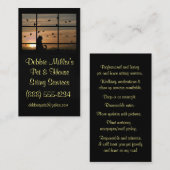 Cute chat animal de compagnie et Carte de visite a (Devant / Derrière)