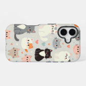 Cute chat Apple iPhone 16 Coque (Verso Horizontal)
