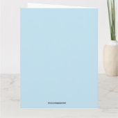 CUTE CHAT AVEC CARTE DE SALUT D'ANNIVERSAIRE DE GÂ (Dos)