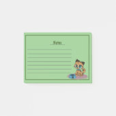 Cute Chat avec lignes Post-it Notes (Devant)