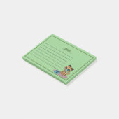 Cute Chat avec lignes Post-it Notes (Incliné)