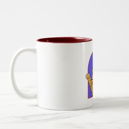 Cute Chat Avec Livres Mug (Gauche)