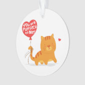 Cute Chat avec un jeu de ballon de coeur (devant)