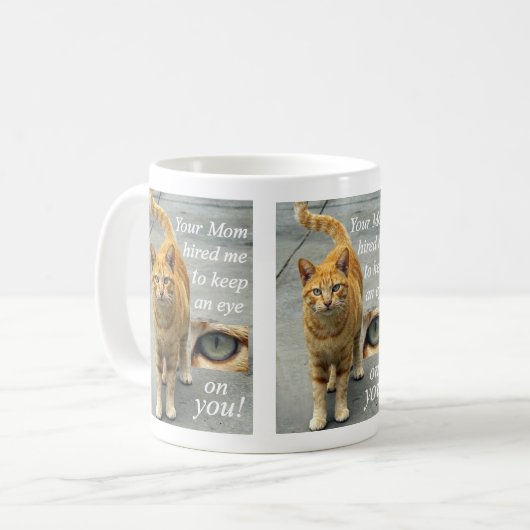 Cute Chat Commentaires Mug (Devant gauche)