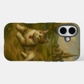 Cute Chat dans le jardin avec coque iphone (Verso (horizontal))